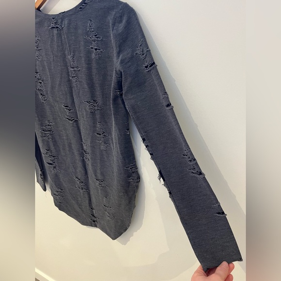 H&M Distressed Long Sleeve Shirt - Picture 12 of 14